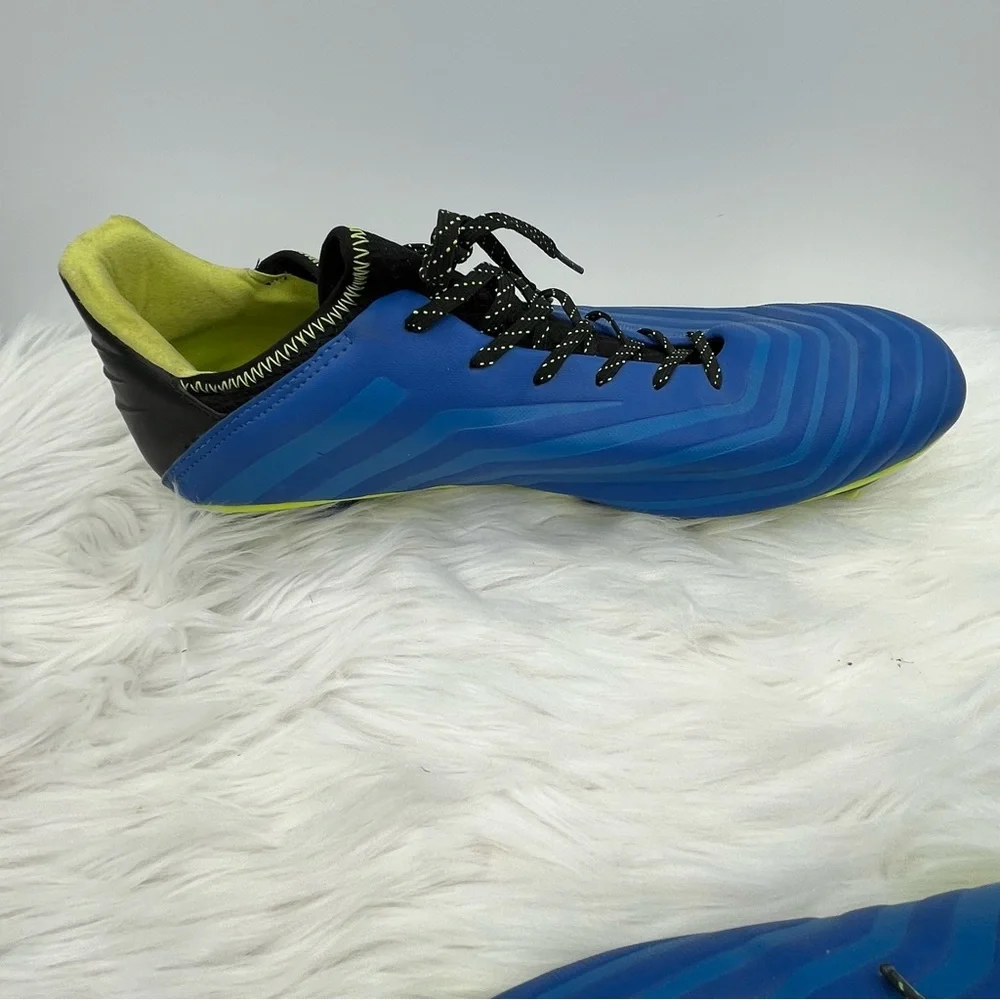 Brava Soccer Cleats Shoes Men's Size 11.5 D Lace Up Blue/Neon